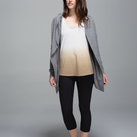 lululemon athletica Sweaters - •Lululemon• Cabin Yogi Wrap in Light Gray